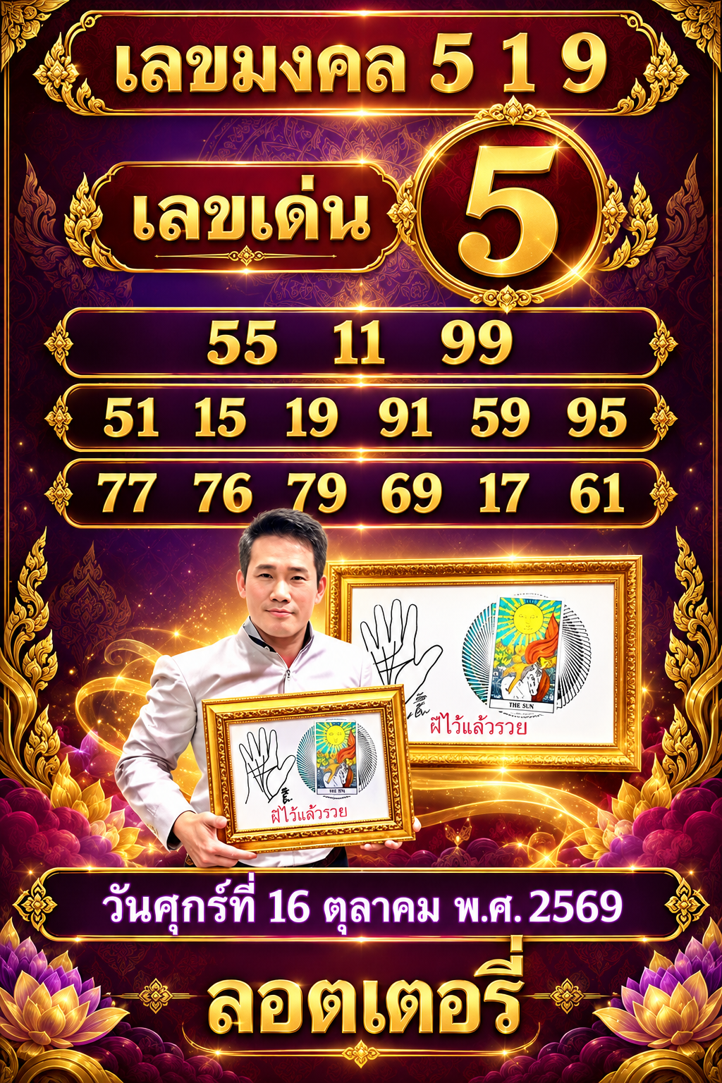 "อ.มงคล รอดเที่ยงธรรม" ทำนายดวงประจำวันพุธที่ 14 ตุลาคม 2569